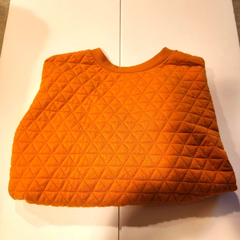 A New Day Gold Quilted Sweatshirt